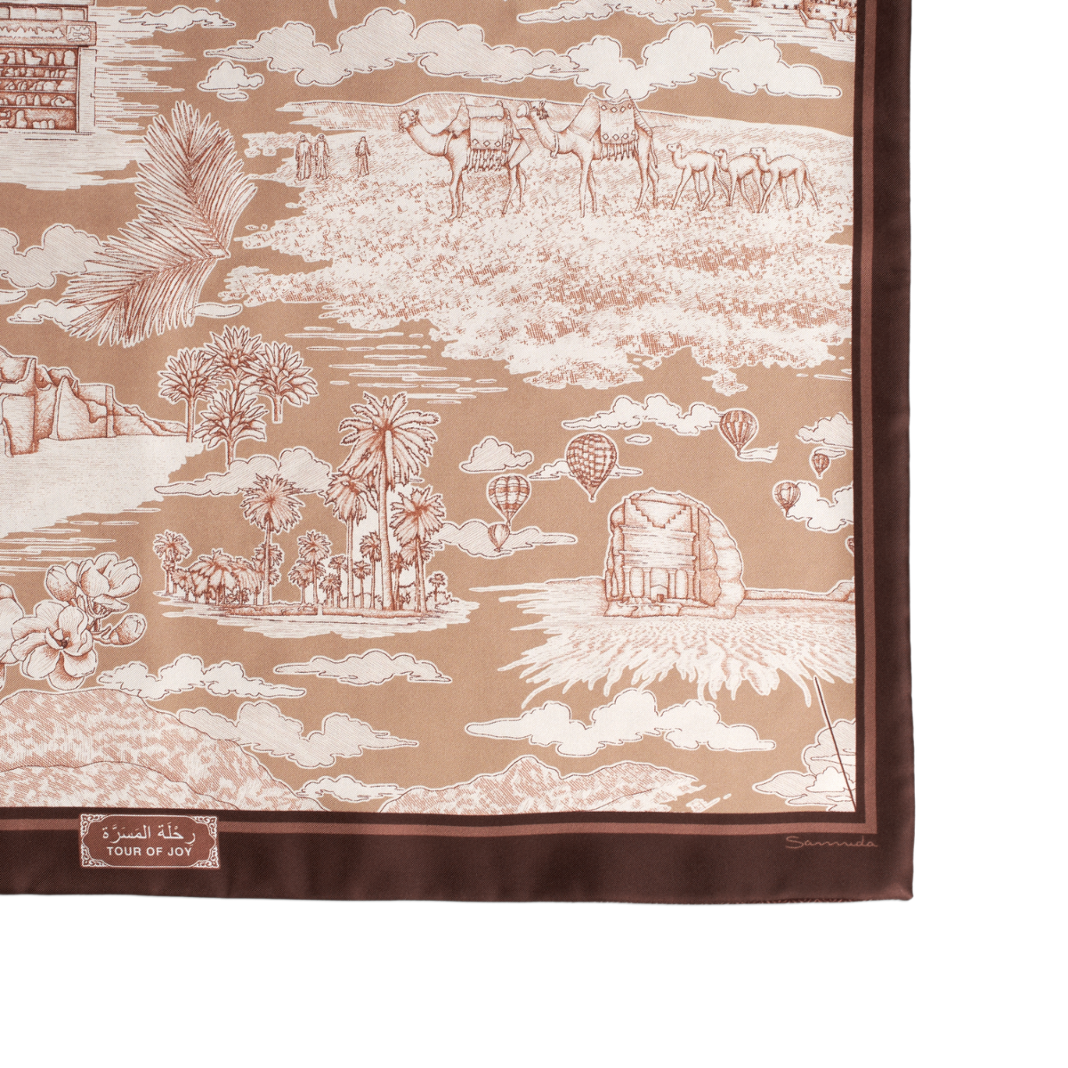 Tour of Joy Scarf in Silk & Wool