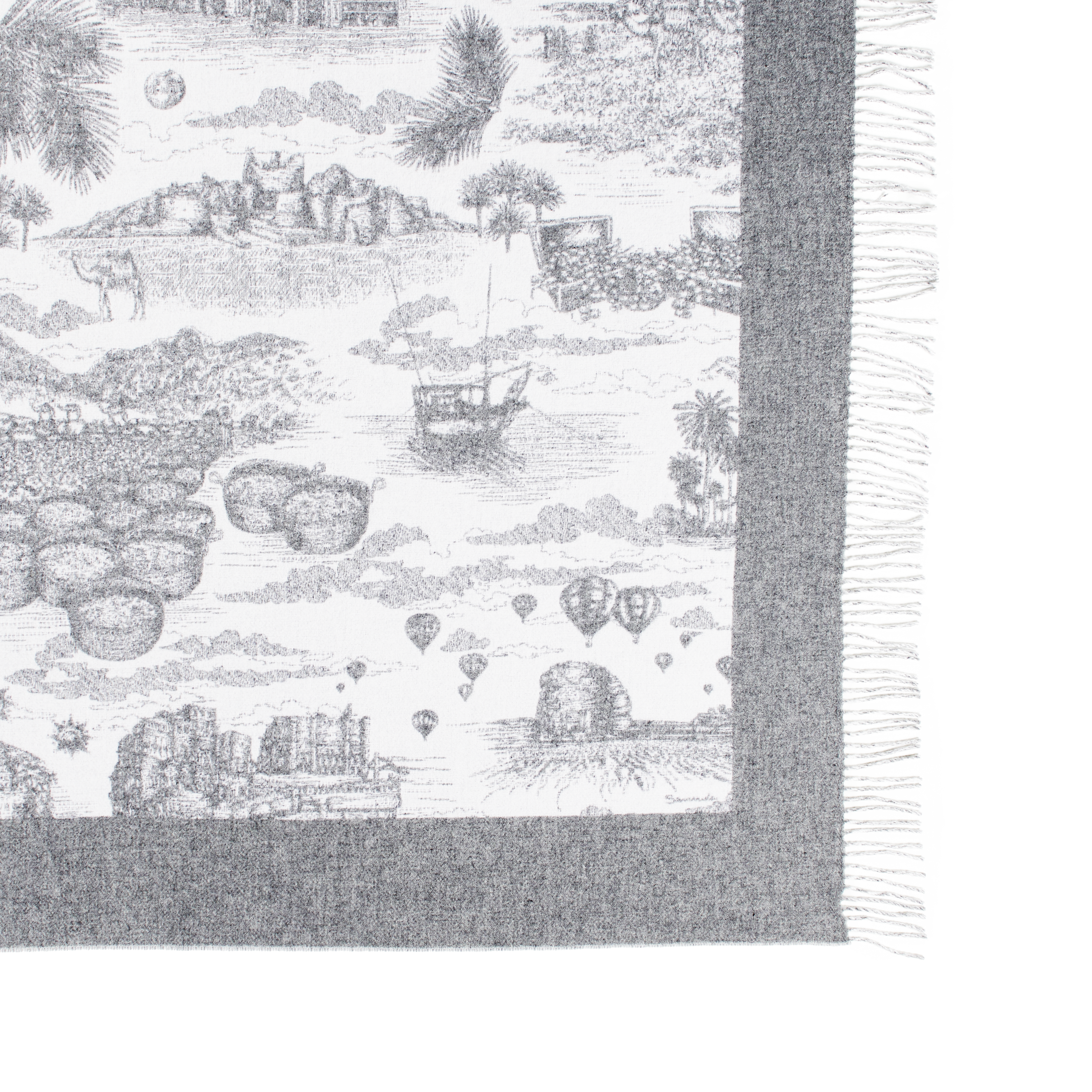 Tour of Joy Jacquard Wool Throw
