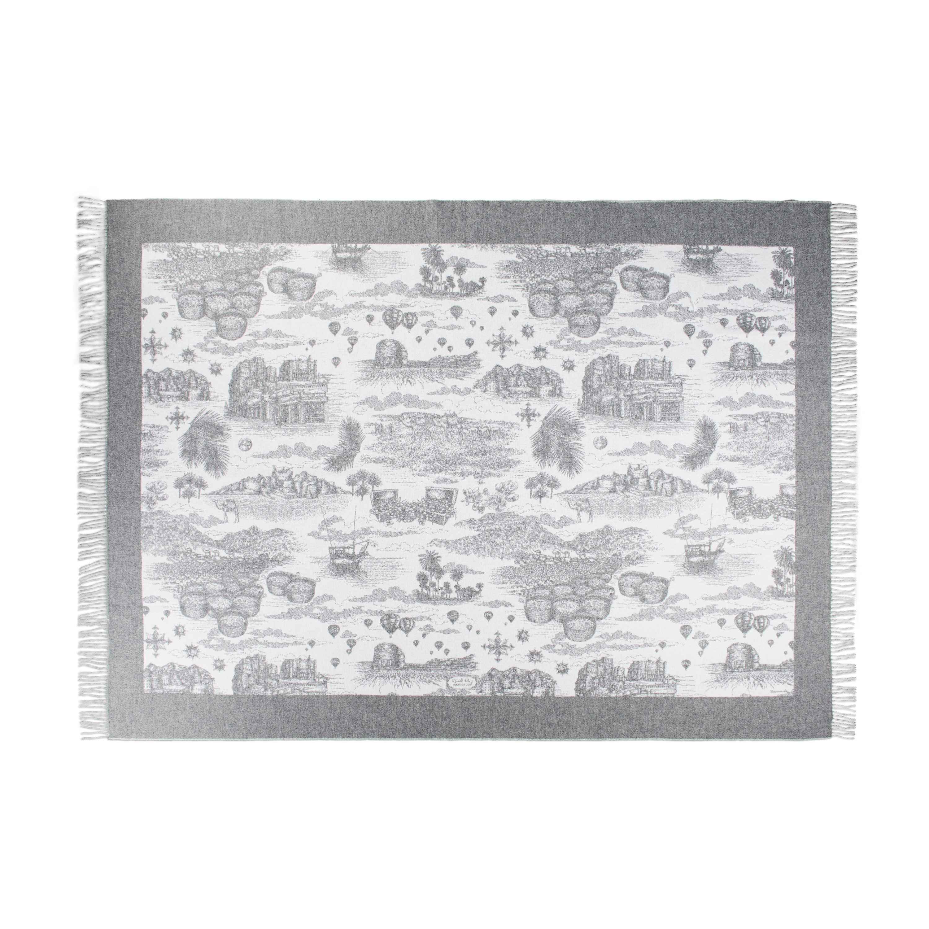 Tour of Joy Jacquard Wool Throw