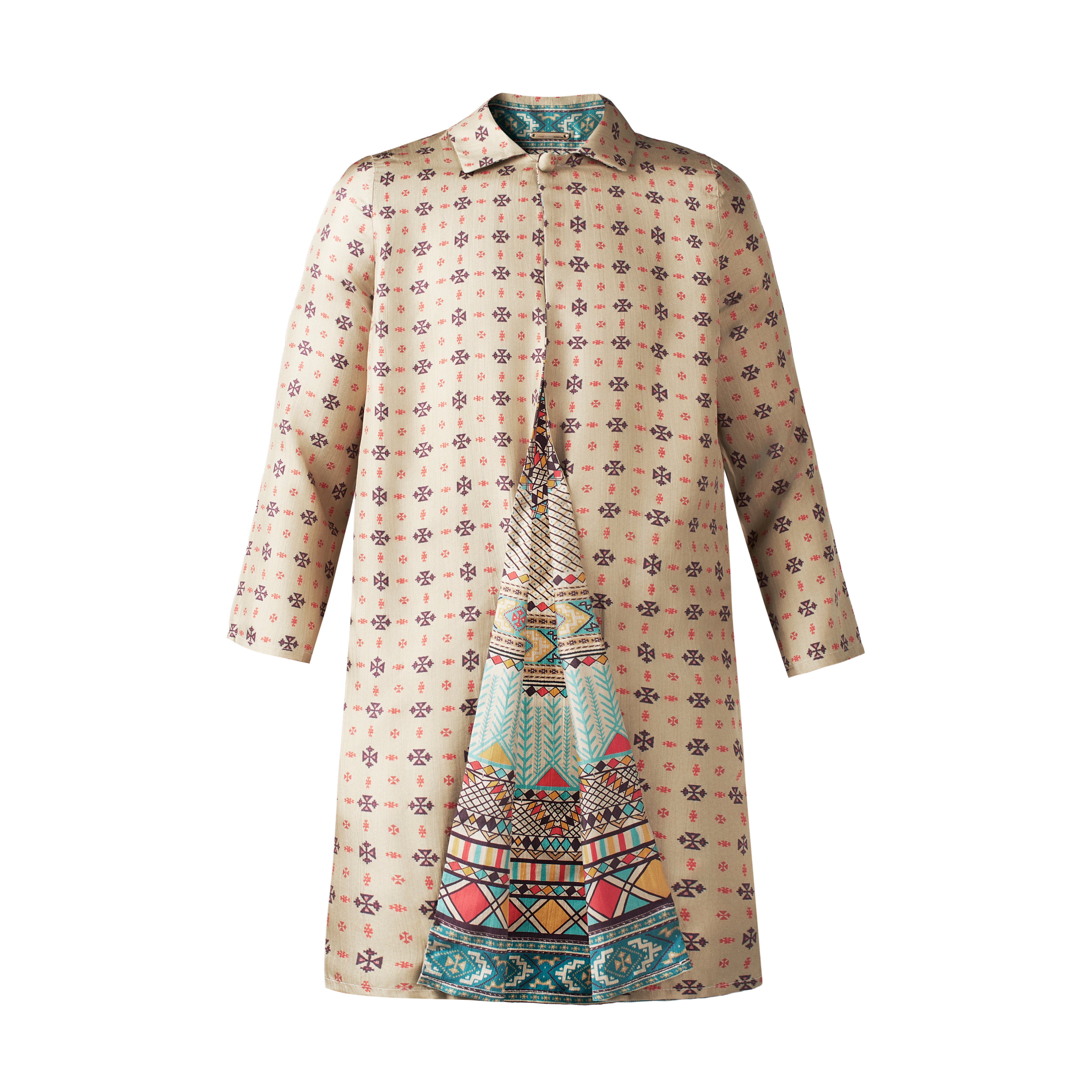 Ornamental Silk Reversible Coat