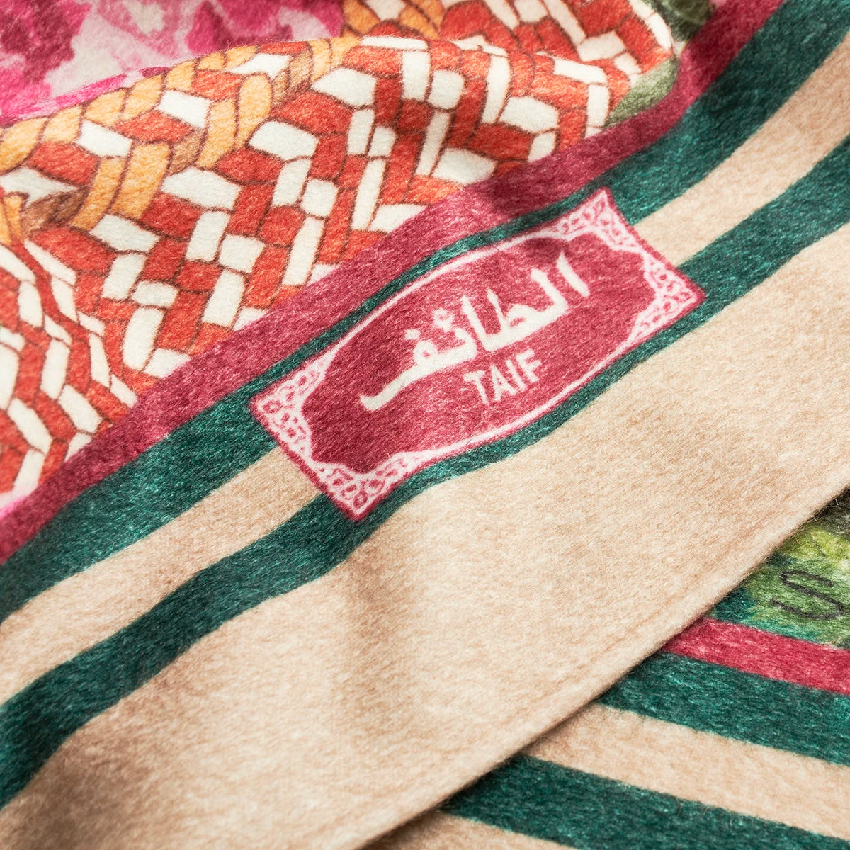 Taif Throw in Pure White Cashmere