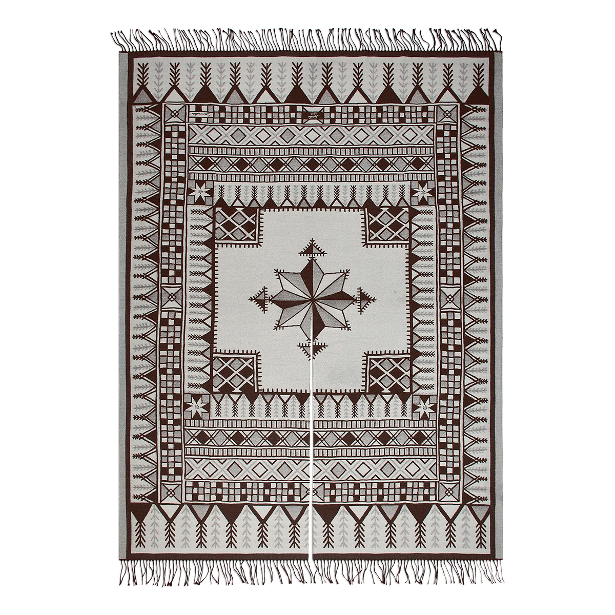 Asir Poncho in Wool