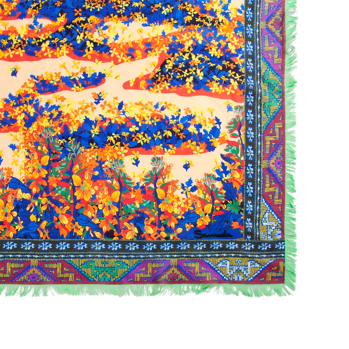 Samuda Scarf in Wool & Silk
