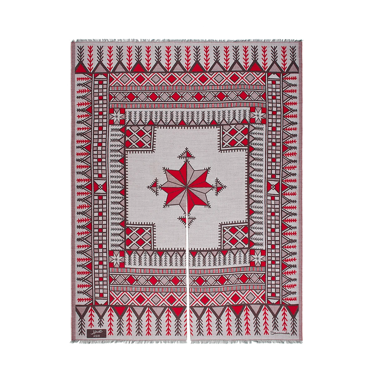 Asir Poncho in Wool