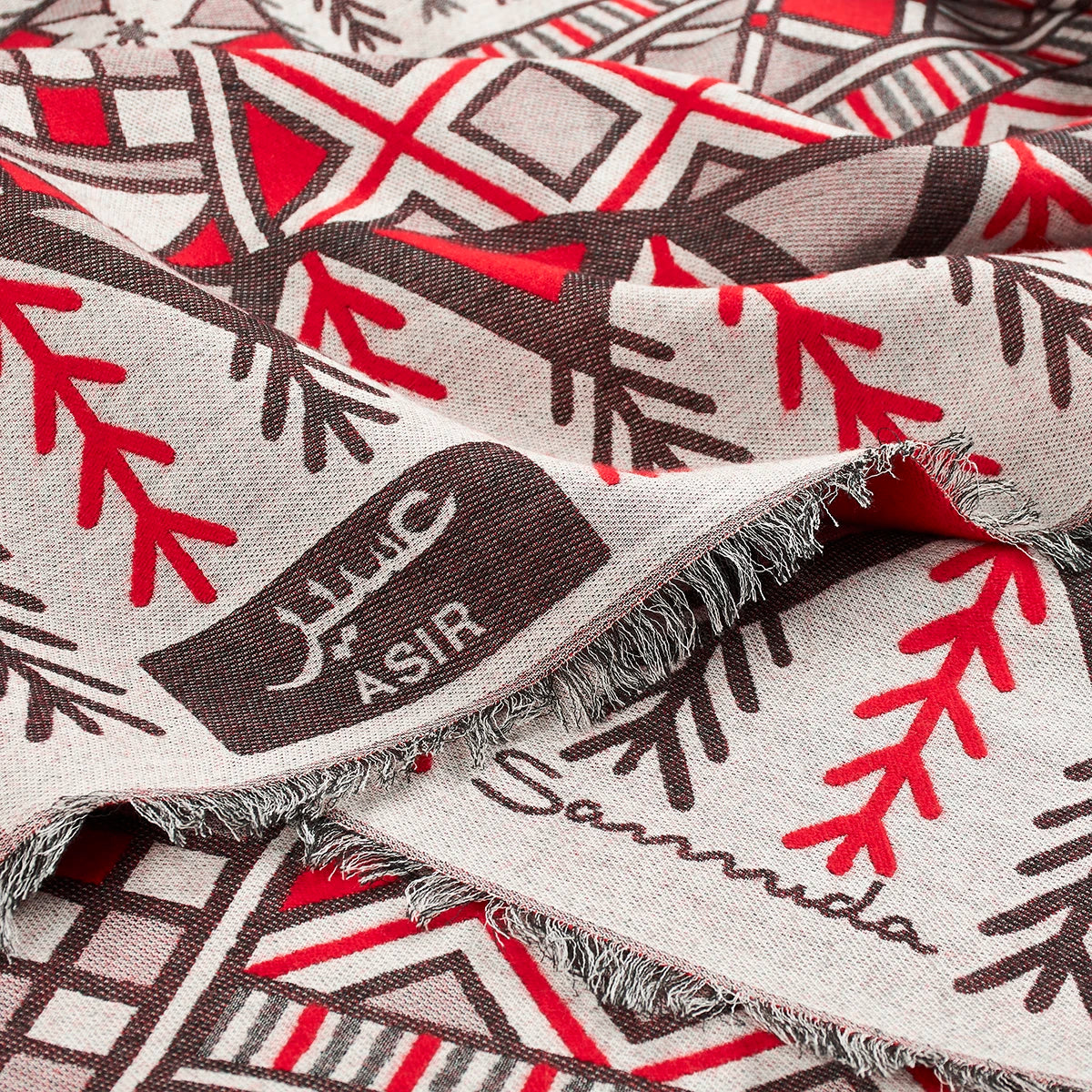 Asir Poncho in Wool