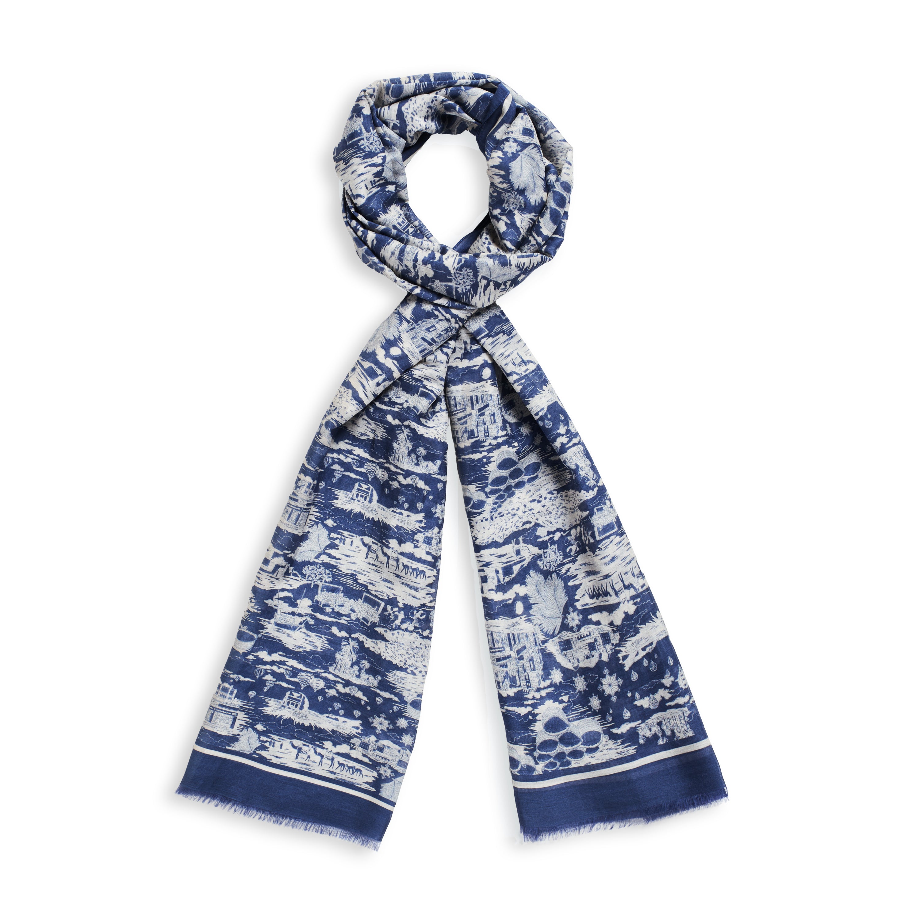 Tour of Joy Cotton/Silk Scarf