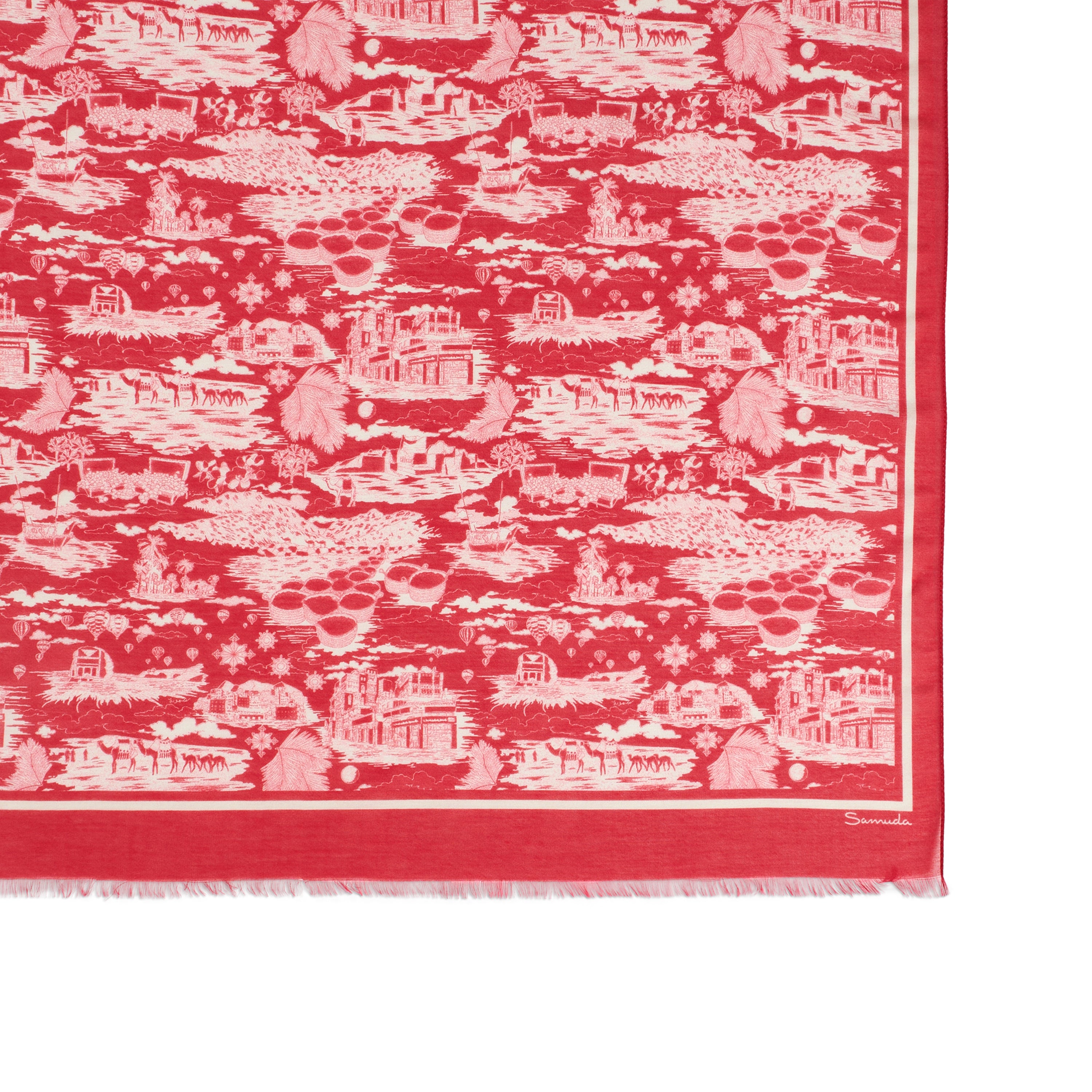 Tour of Joy Cotton/Silk Scarf