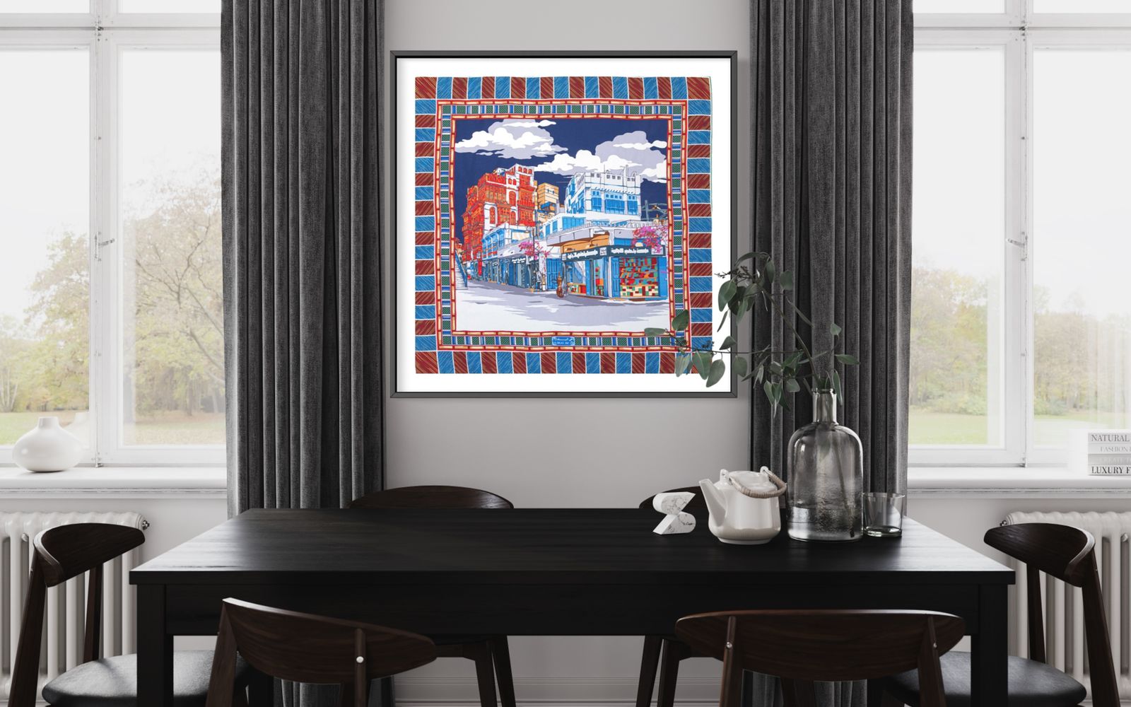 Framed Scarves - The Cities