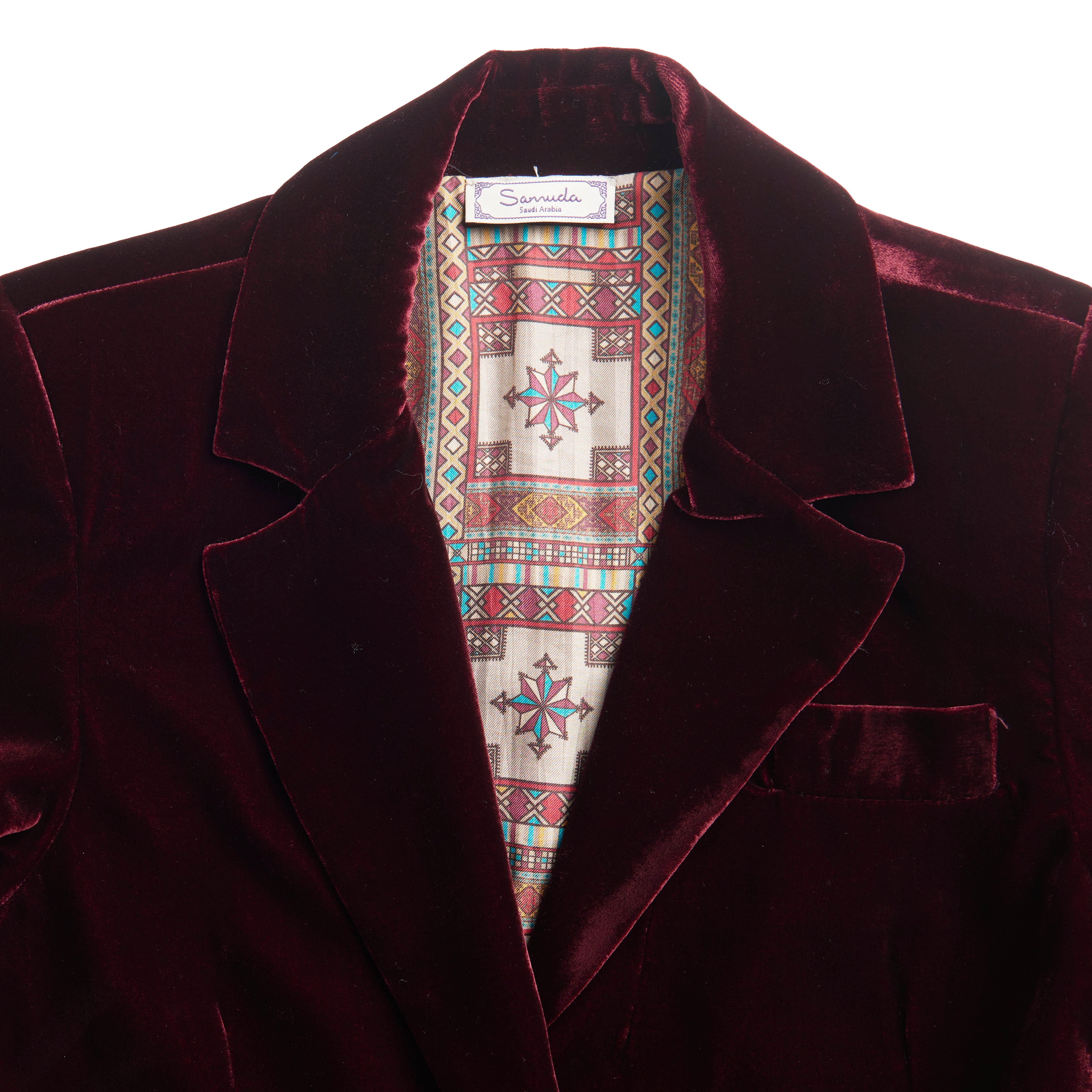 Ornamental Velvet Blazer