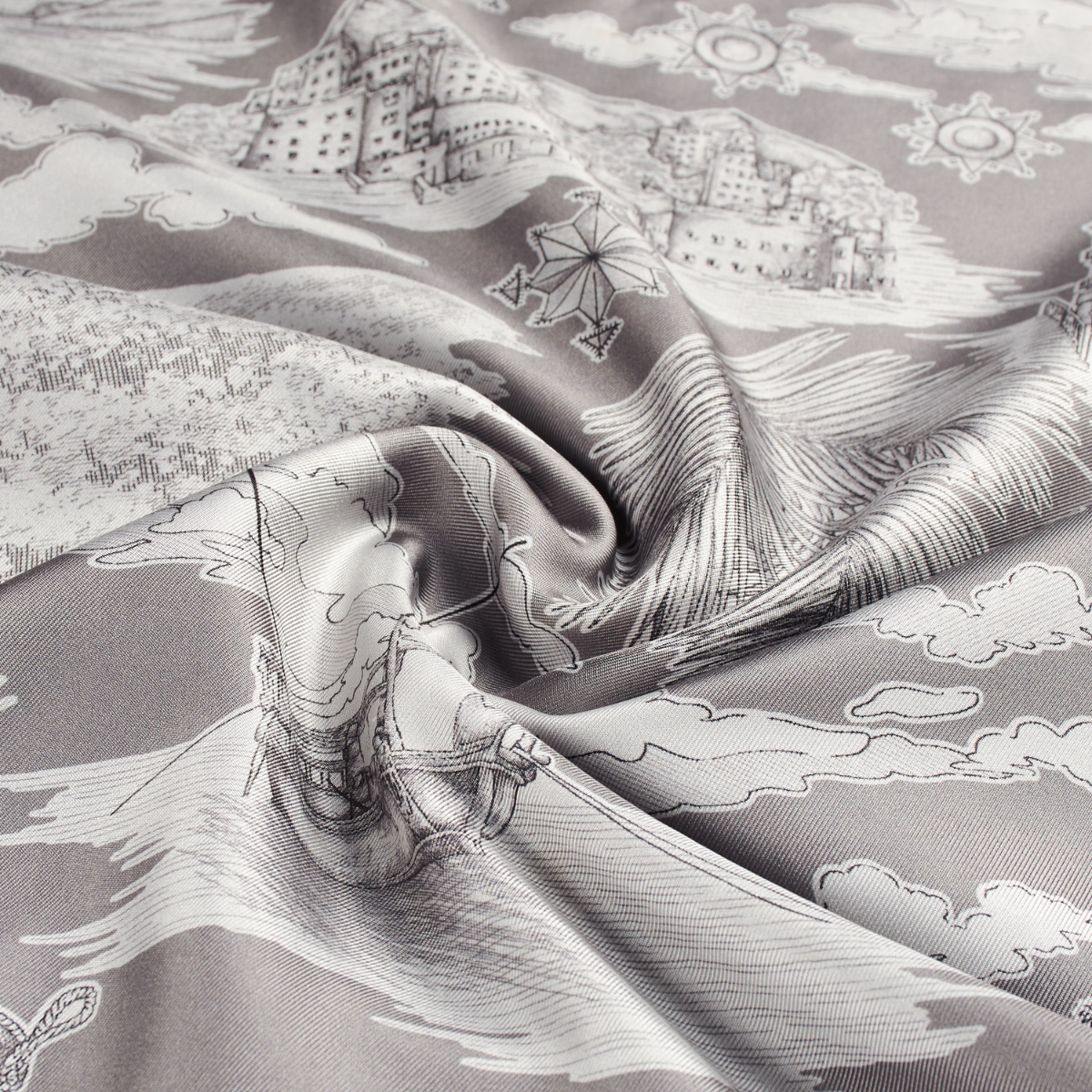 Tour of Joy Scarf in Silk & Velvet