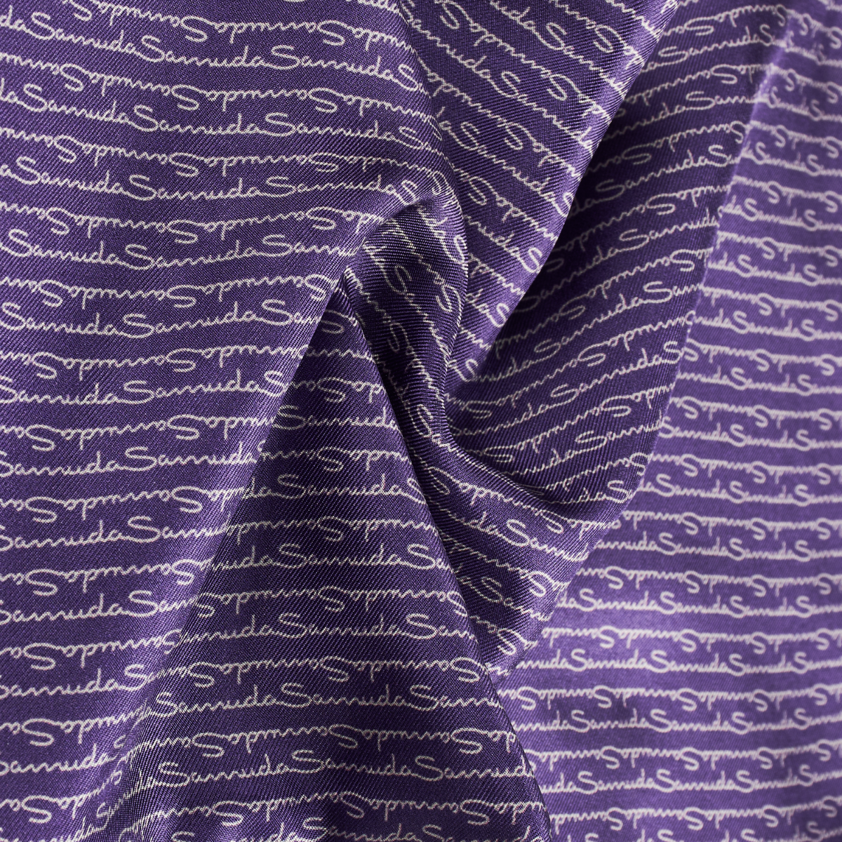 Samuda Signature Scarf in Silk & Velvet