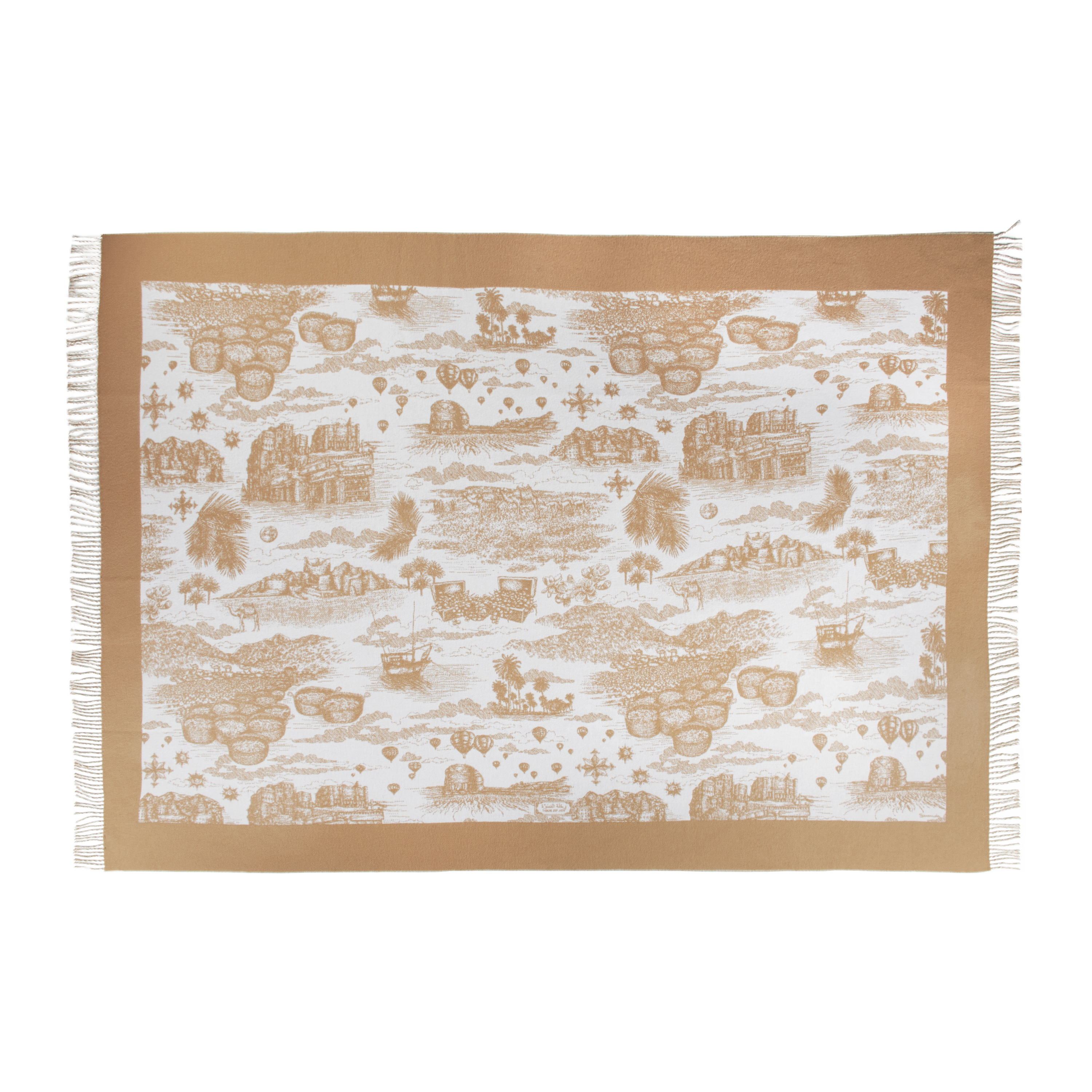 Tour of Joy Jacquard Wool Throw