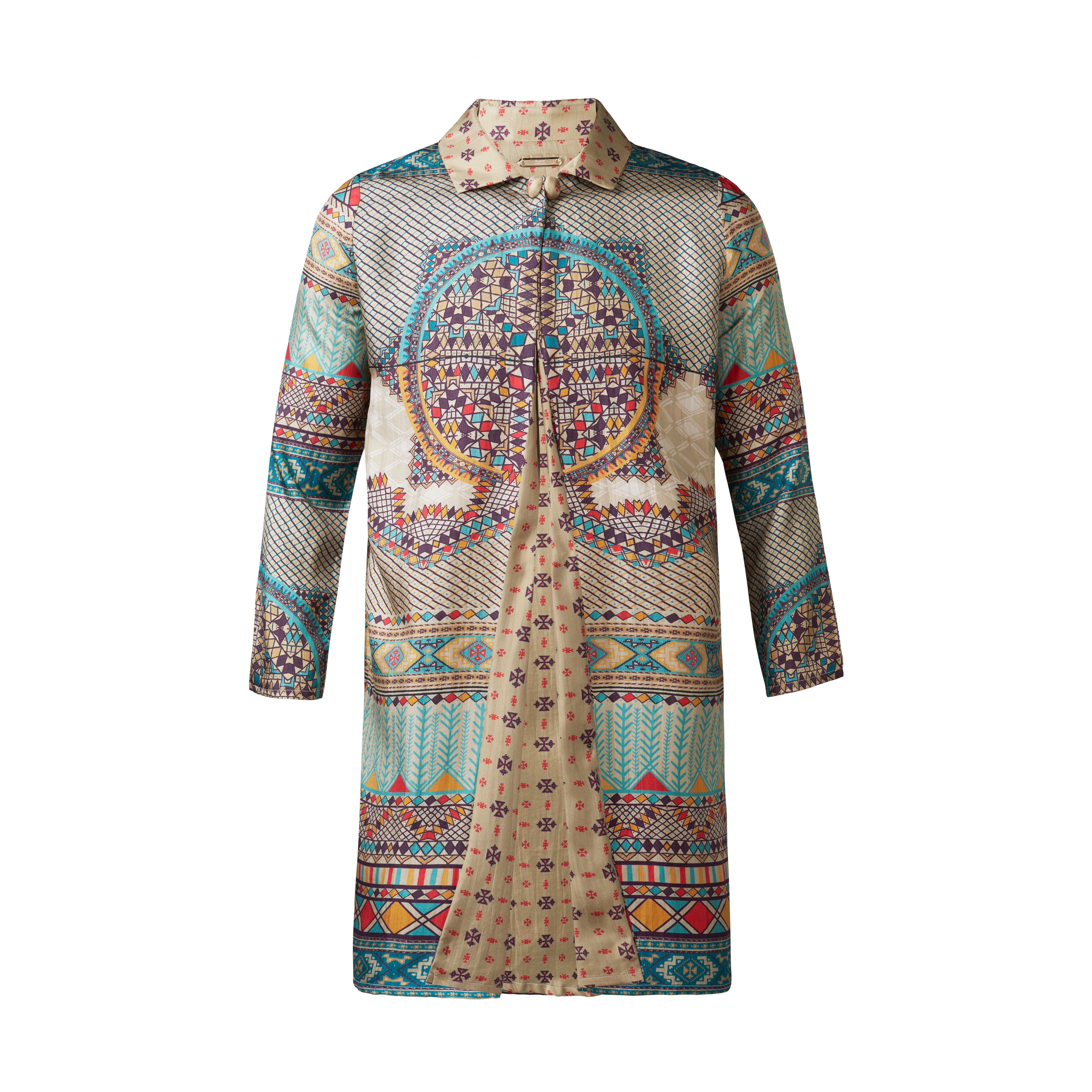 Ornamental Silk Reversible Coat