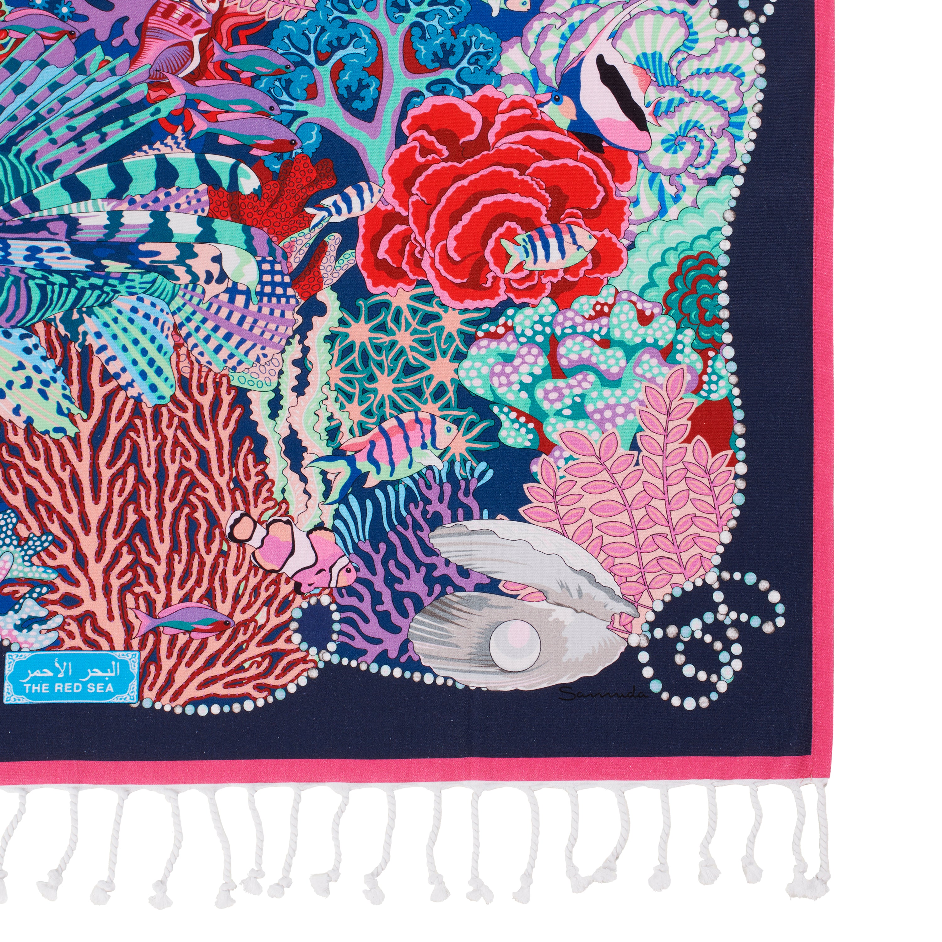 RED SEA PRINTED FOUTA TOWEL