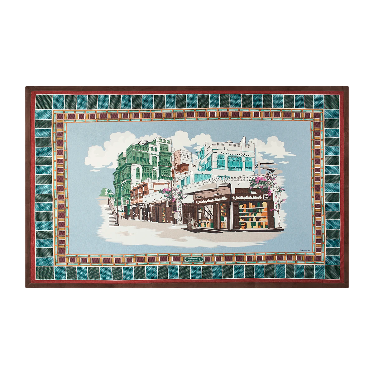 Al Balad Throw in Pure White Cashmere