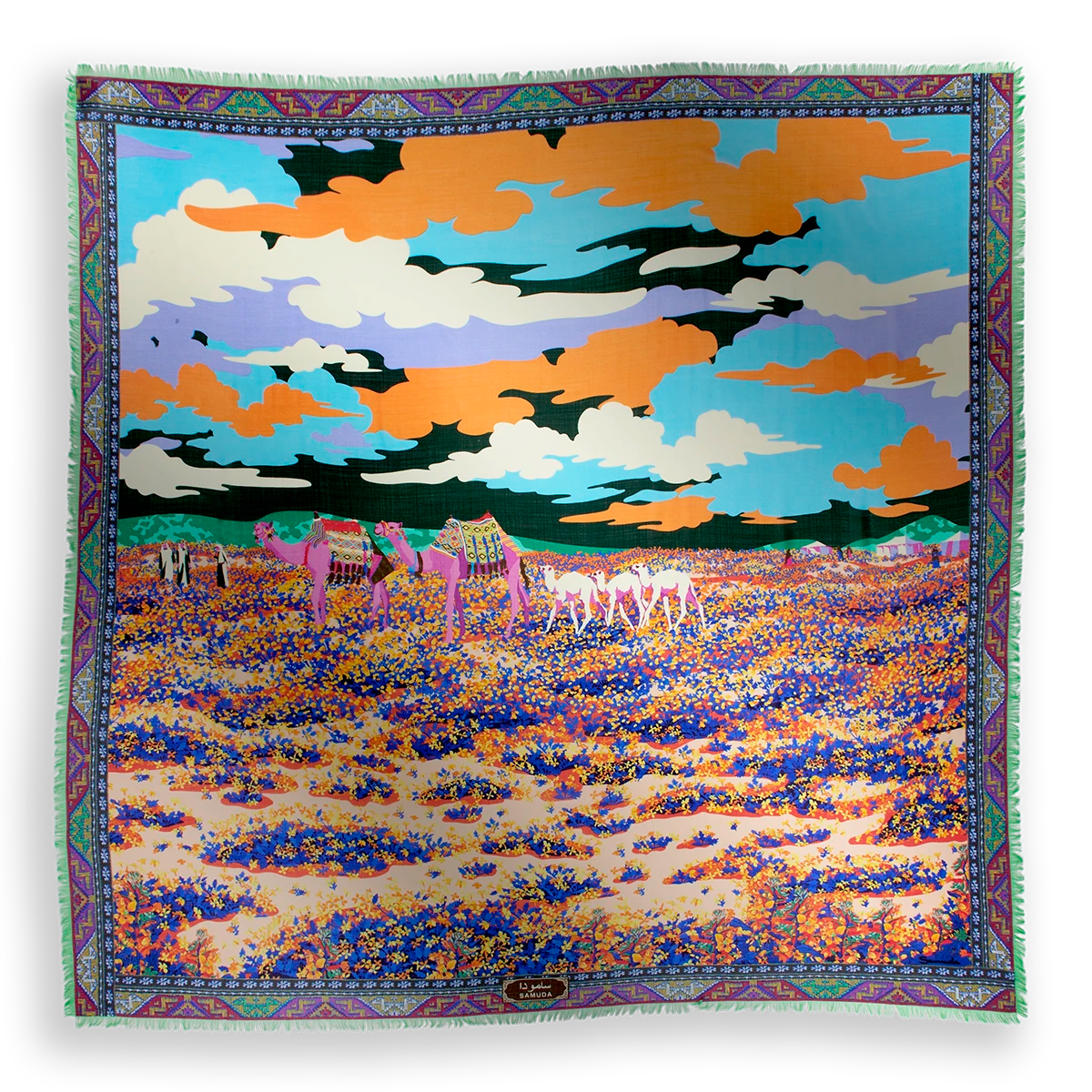 Samuda Scarf in Wool & Silk