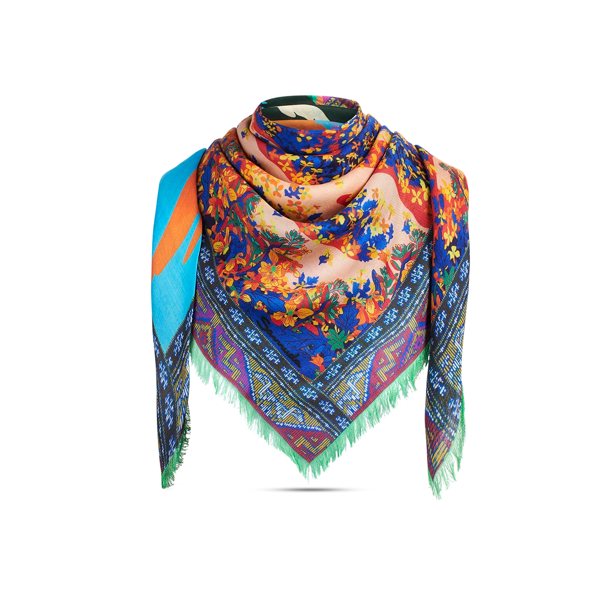 Samuda Scarf in Wool & Silk