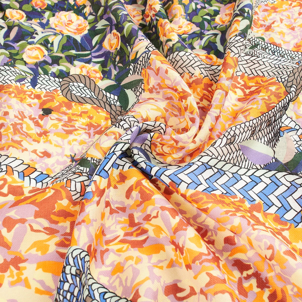 Taif Scarf in Wool & Silk