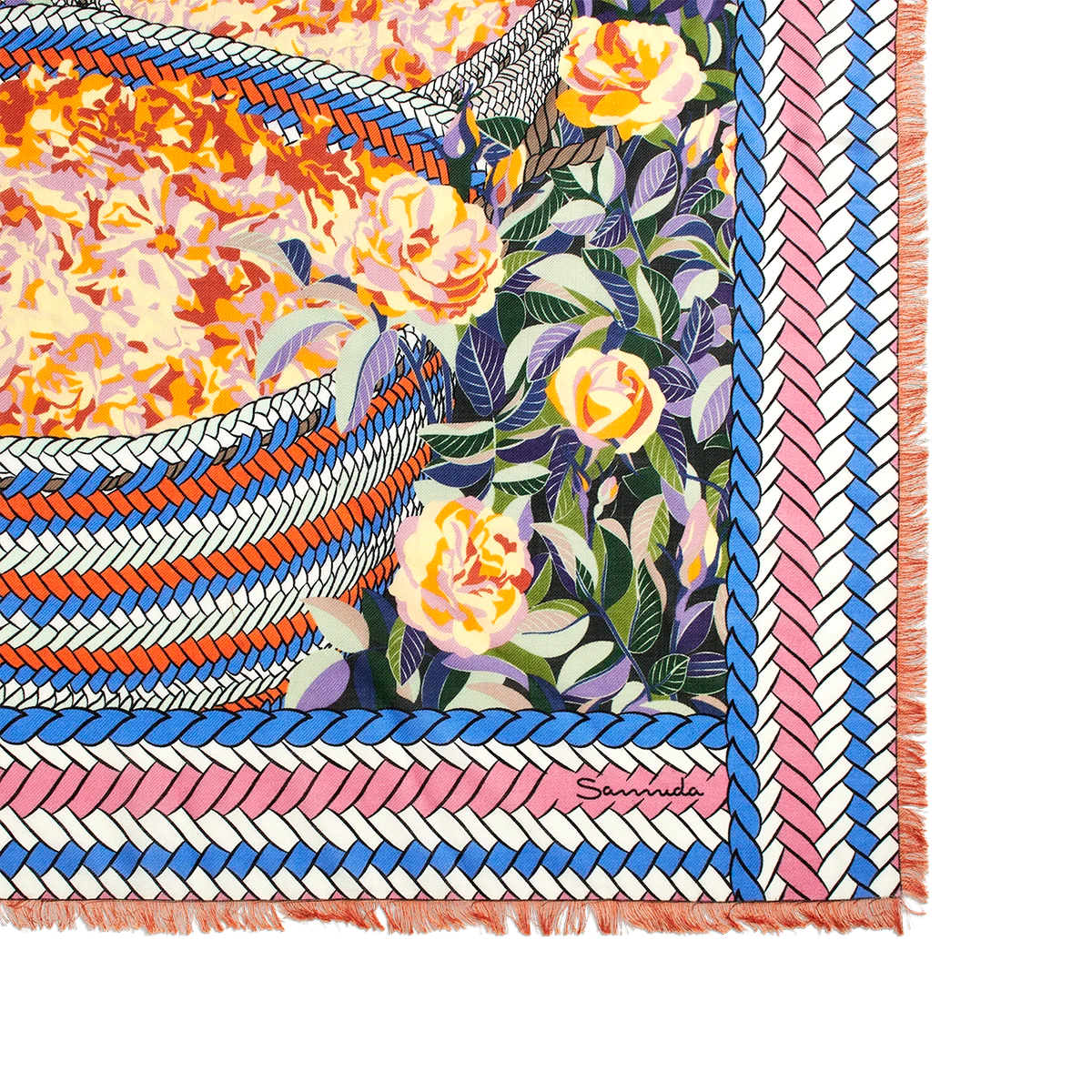 Taif Scarf in Wool & Silk