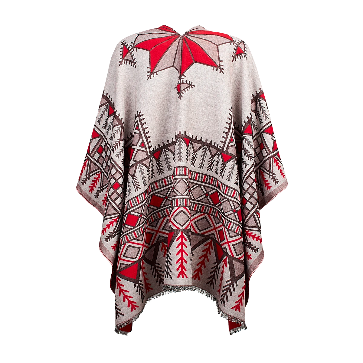 Asir Poncho in Wool