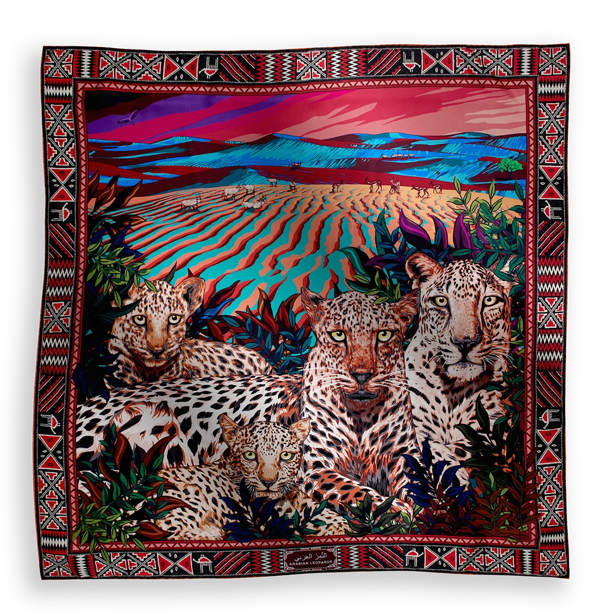 Arabian Leopard Scarf in Silk
