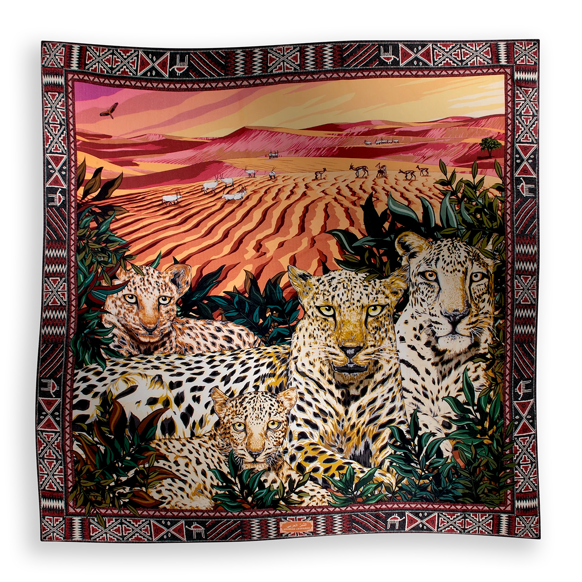 Arabian Leopard Scarf in Cashmere