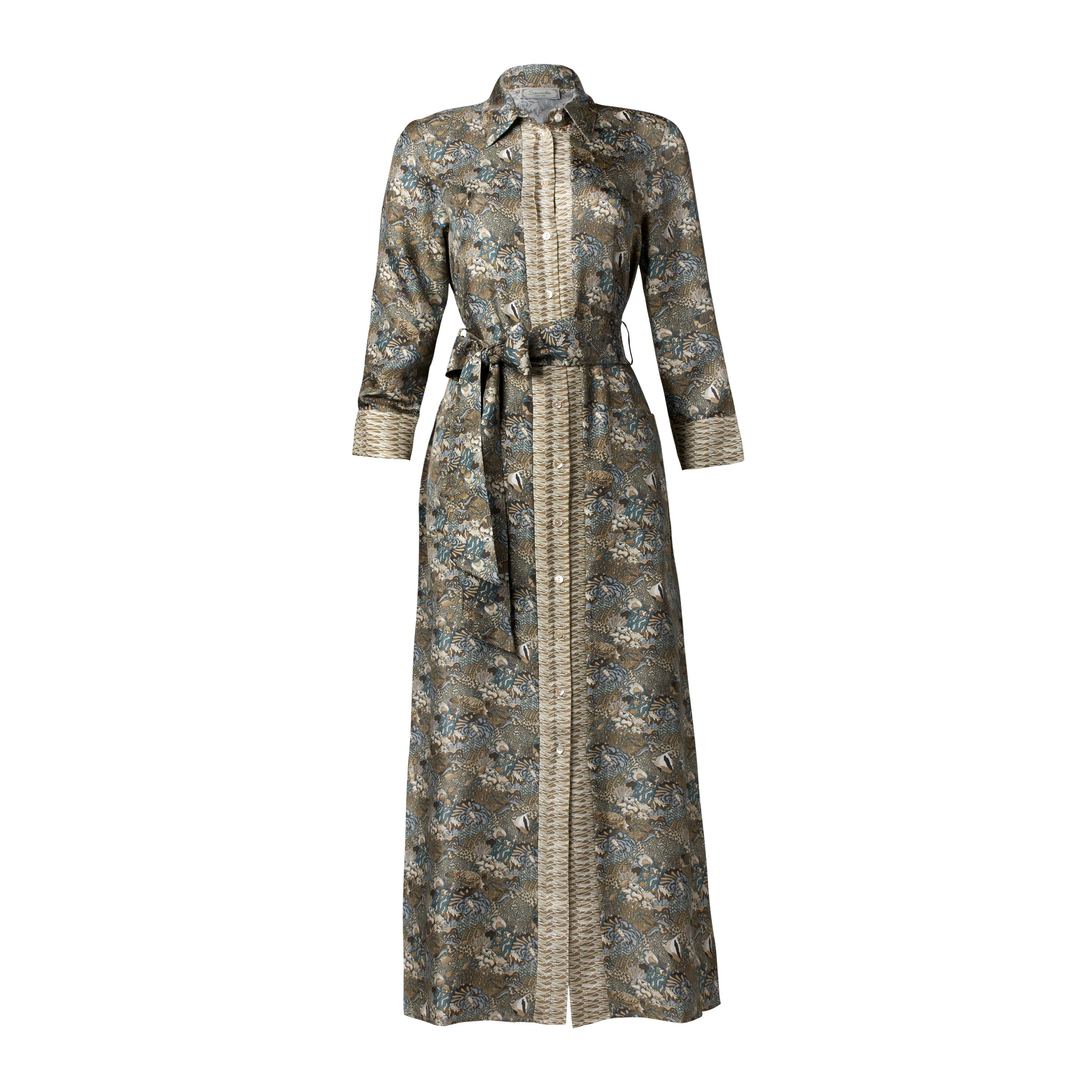 Red Sea Coral Brown Dress-Shirt and Pants