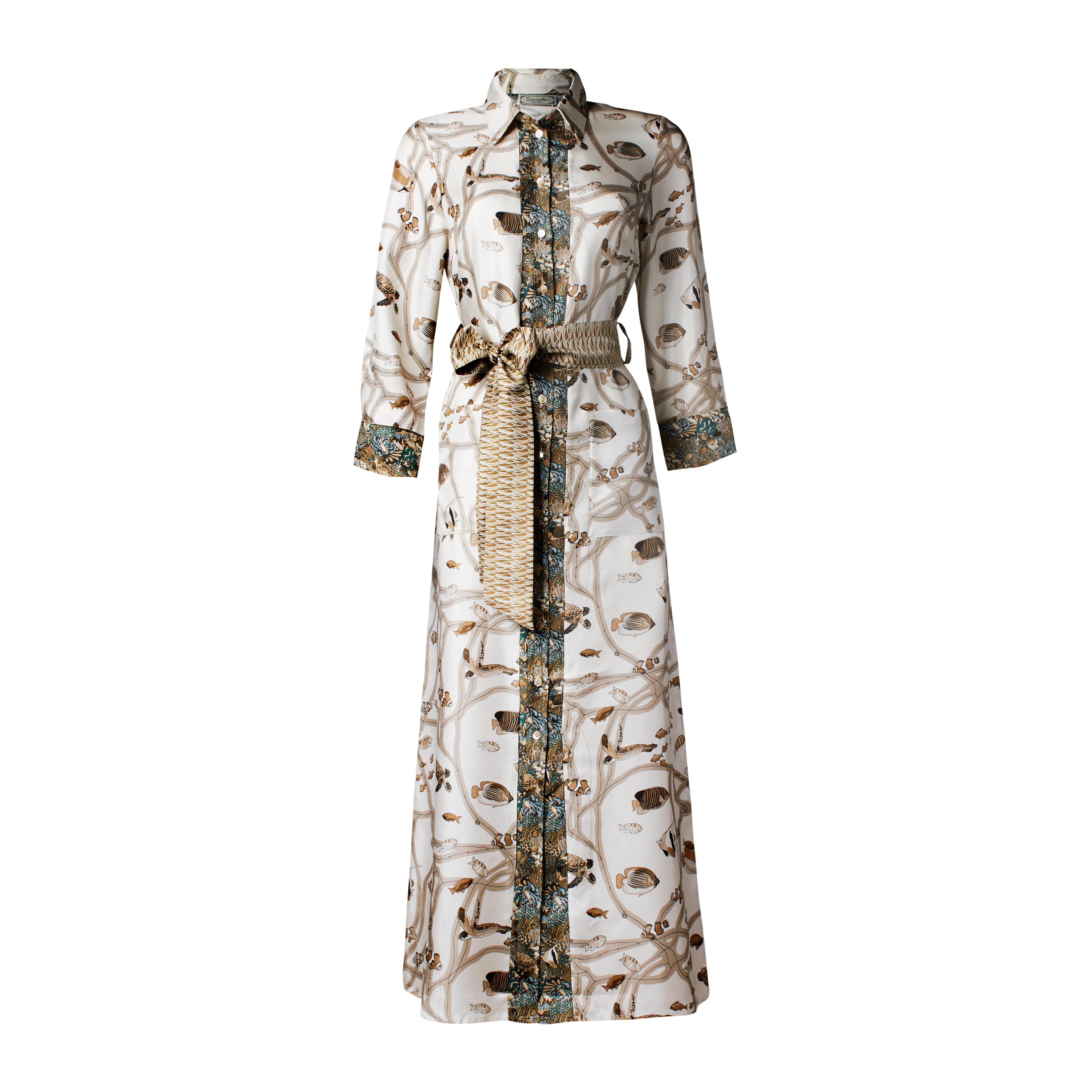 Red Sea Coral Neutral Dress-Shirt and Pants