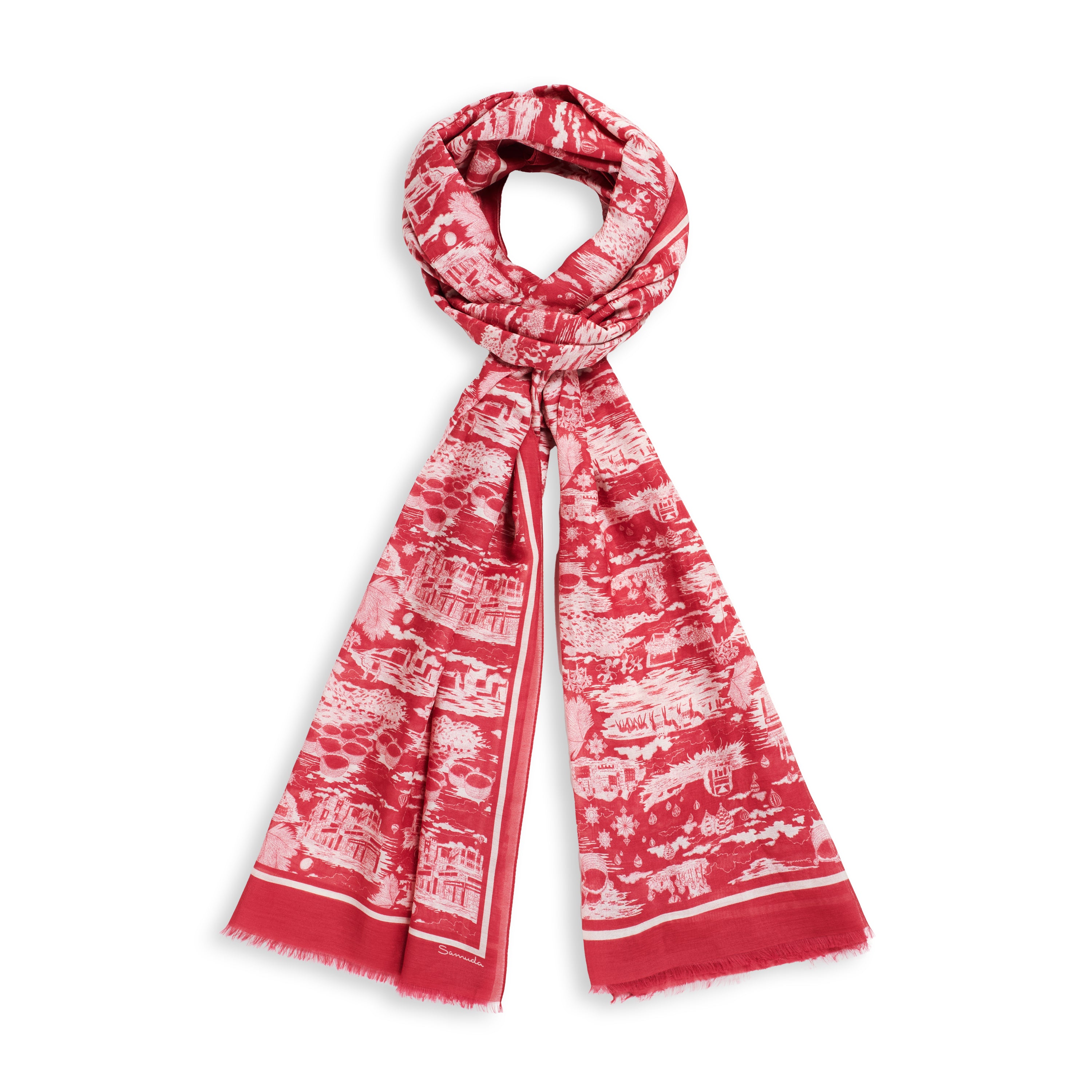 Tour of Joy Cotton/Silk Scarf