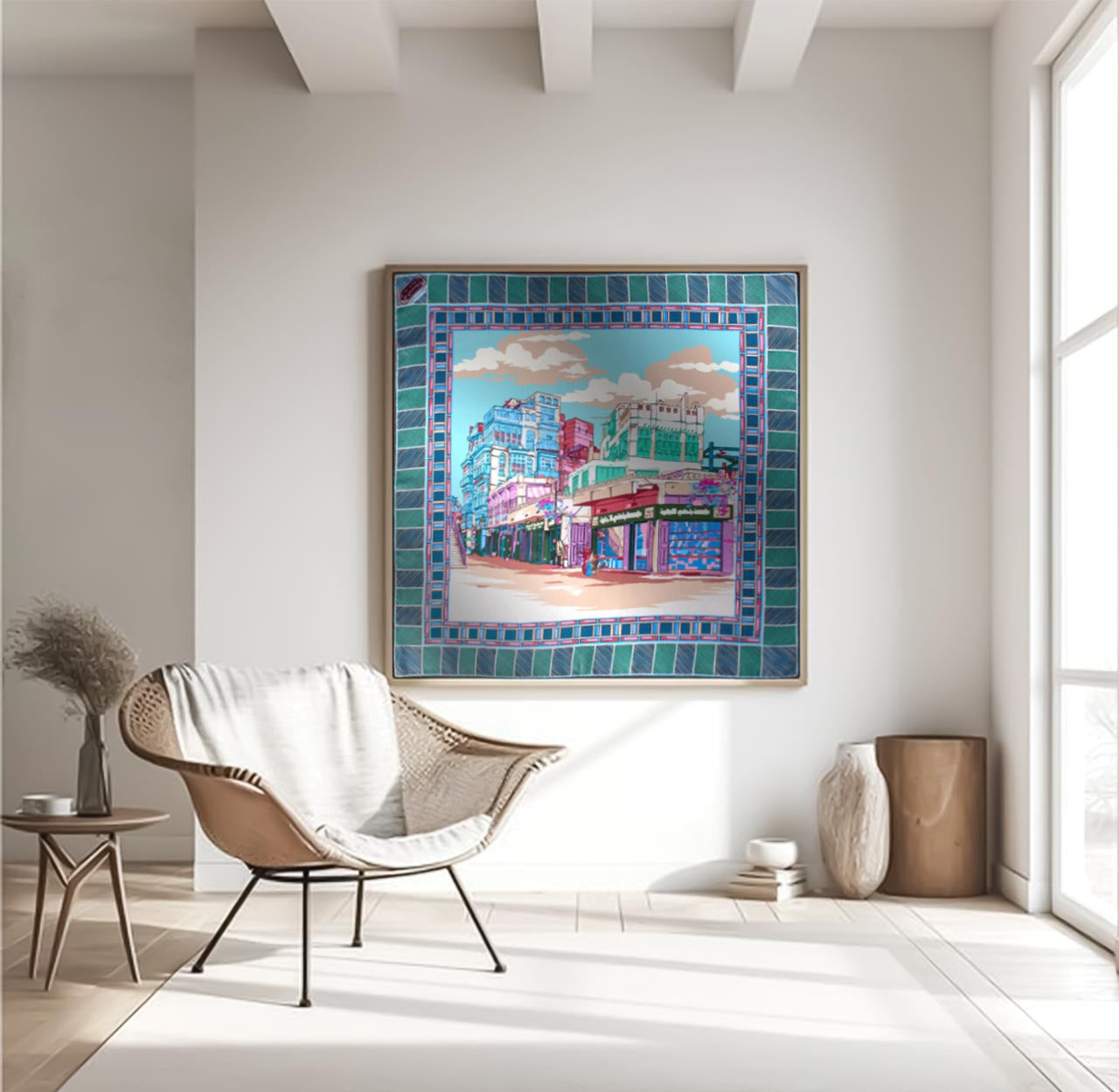 Framed Scarves - The Cities