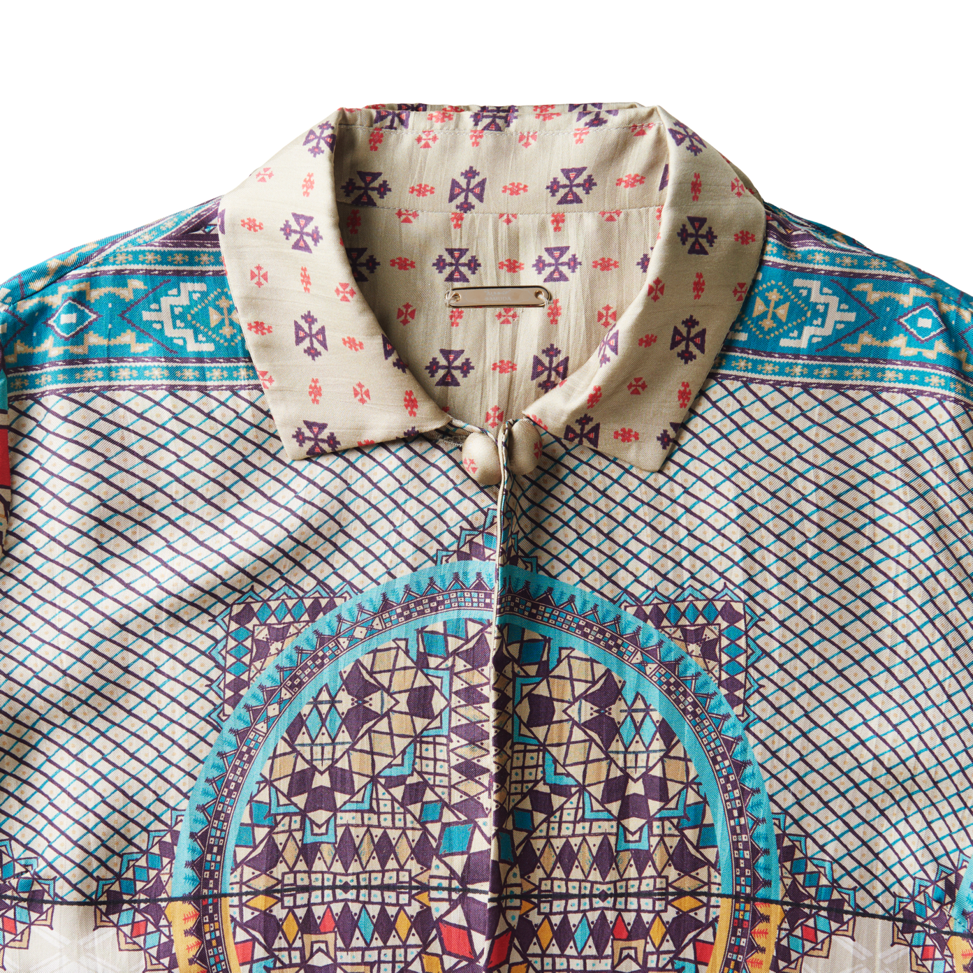 Ornamental Silk Reversible Coat